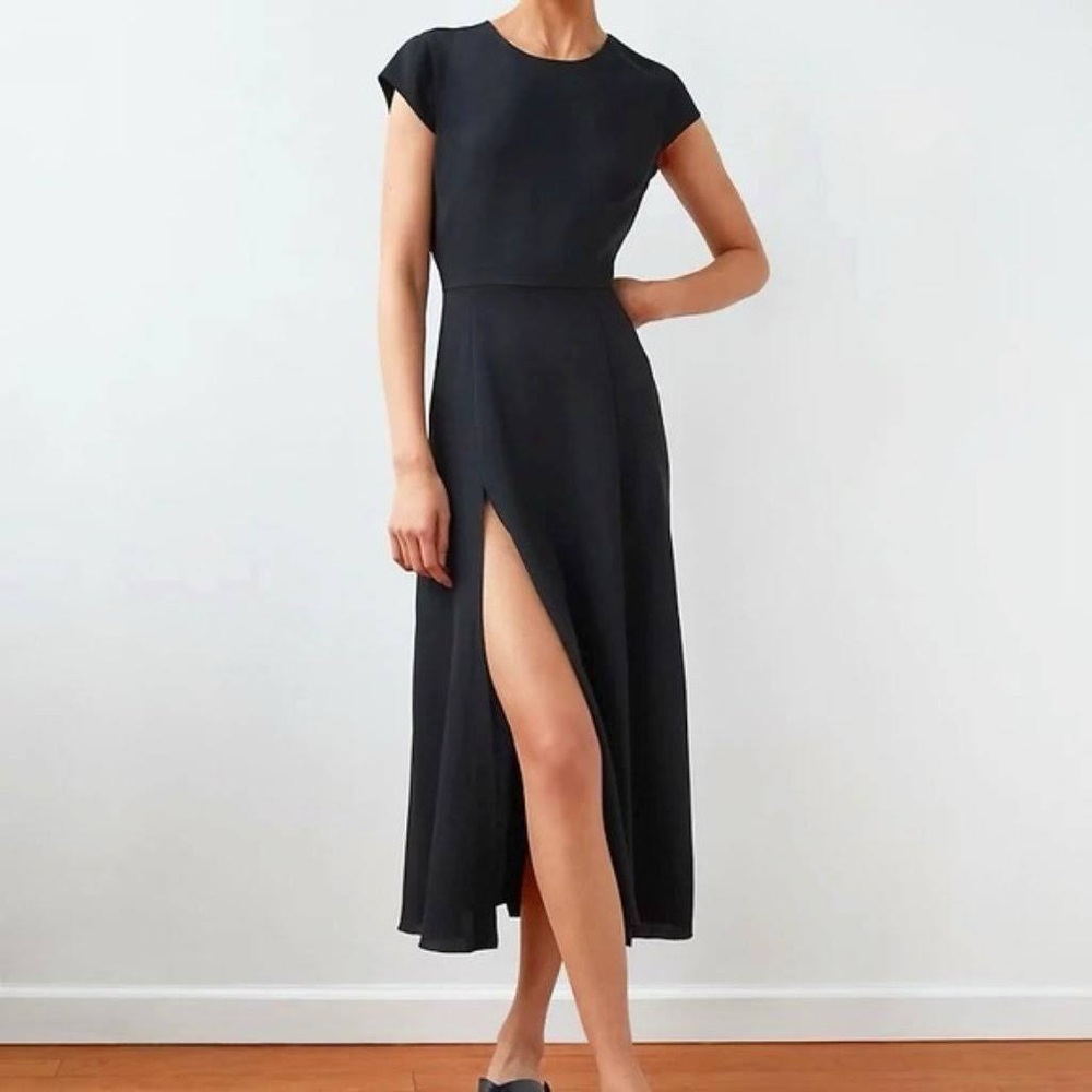 NWOT ARITZIA BABATON BLACK MIDI HAMPTONS DRESS